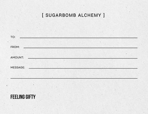Sugarbomb Alchemy Gift Card